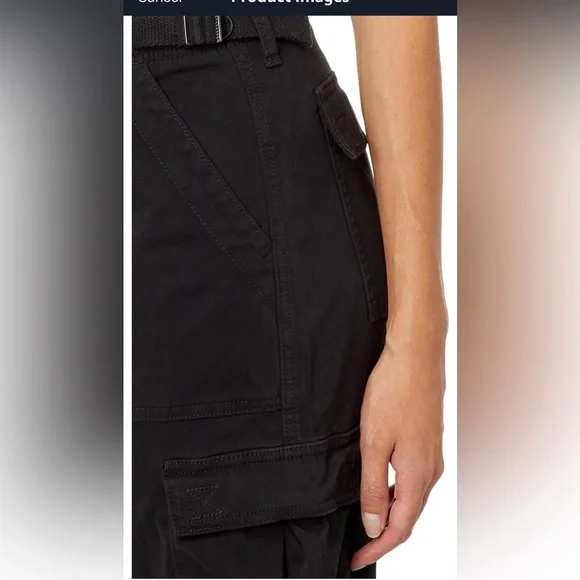 NWOT Sanctuary Women's Black Cargo Pants Size S/M - Picture 6 of 12